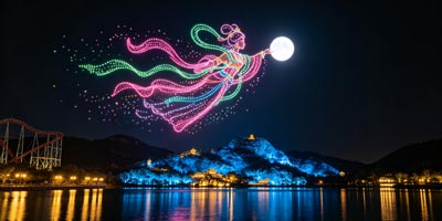 芸翼飞节日庆典灯光秀