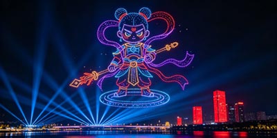 芸翼飞商业活动灯光秀