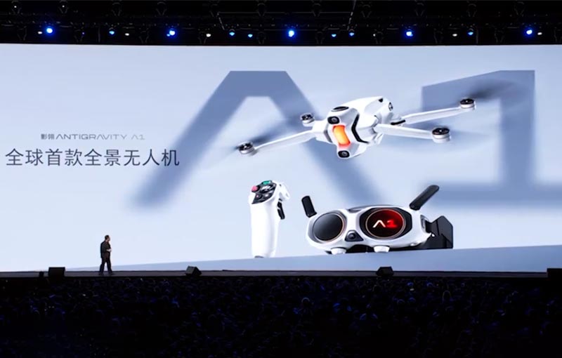 影石影翎Antigravity A1全景无人机2025年发布会